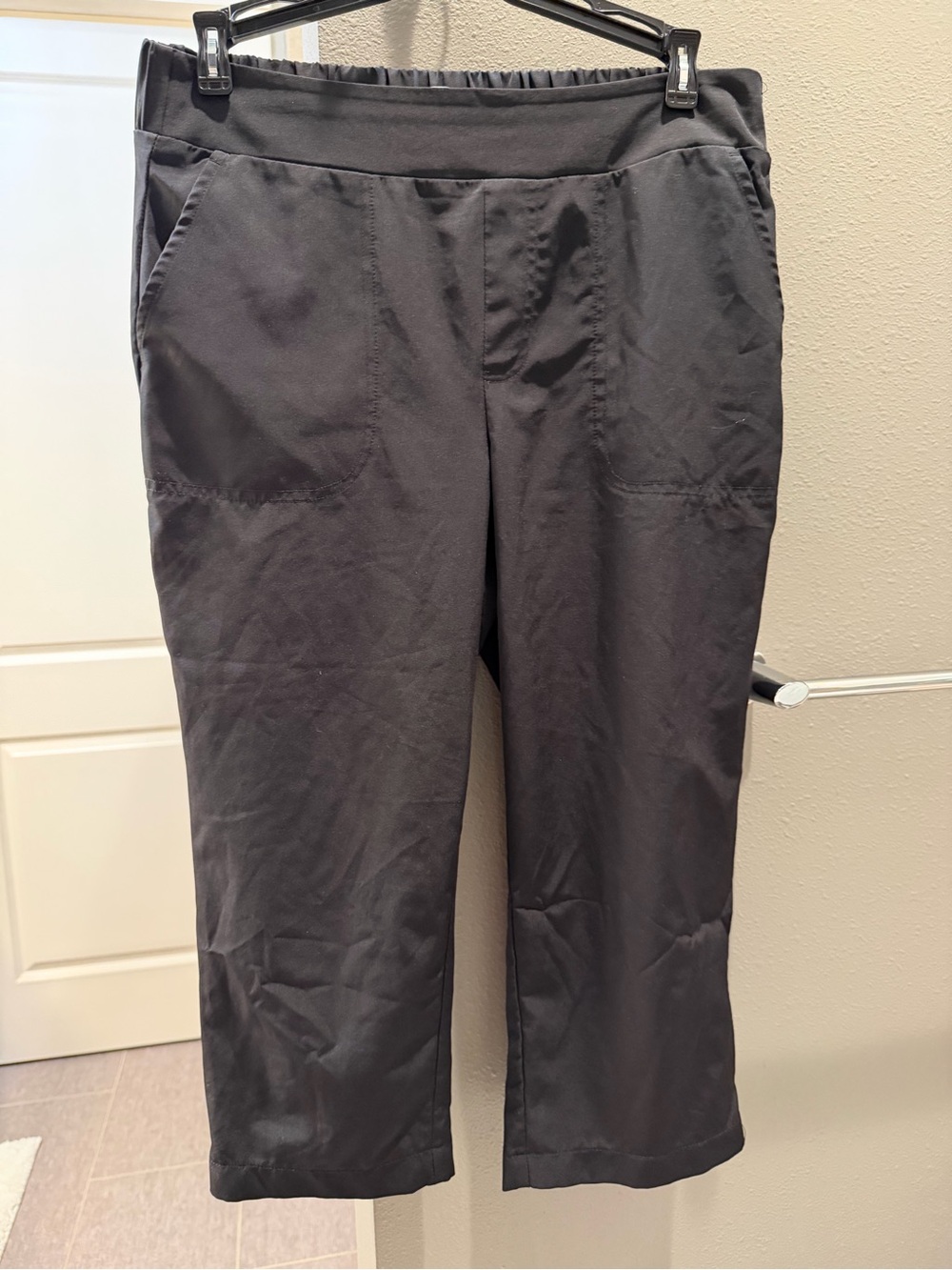 croft & barrow Black Stretch Pull-On Track Pants